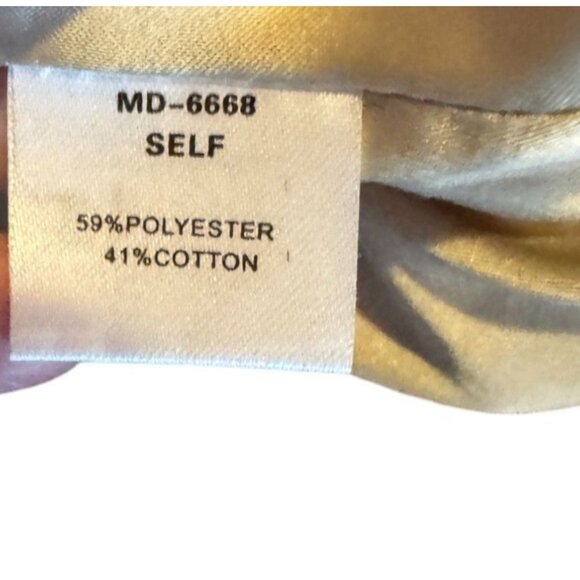 Yellow & Silver Floral Cap Sleeve Dress By Minuet S V-Neck Back Zipper - Picture 6 of 9